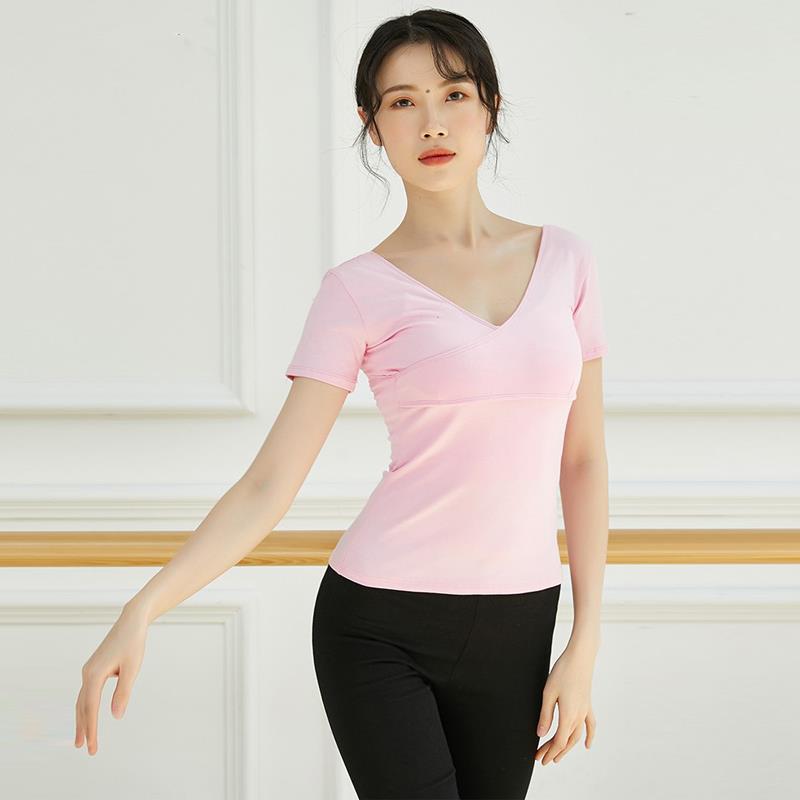 芭蕾舞练功服女夏训练服成人棉短袖基本功现代舞蹈服舞蹈服形体舞