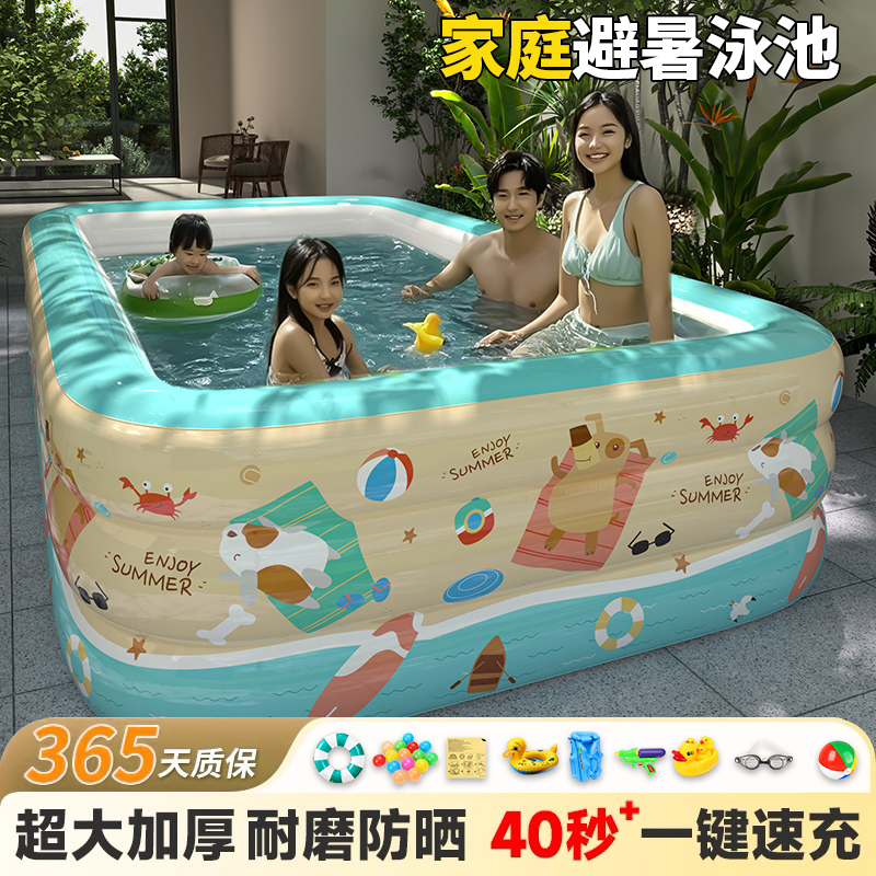 新款夏日狗狗兒童大人家用游泳池