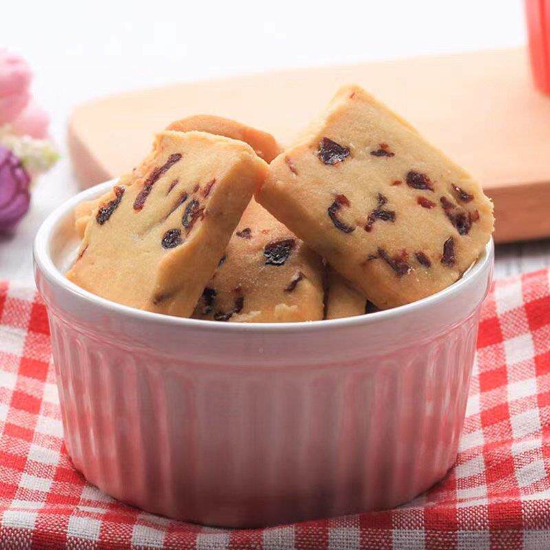 自制现烤儿蔓越莓曲奇饼干烘QHC焙纯手工童闲孕妇大宝宝休办公小