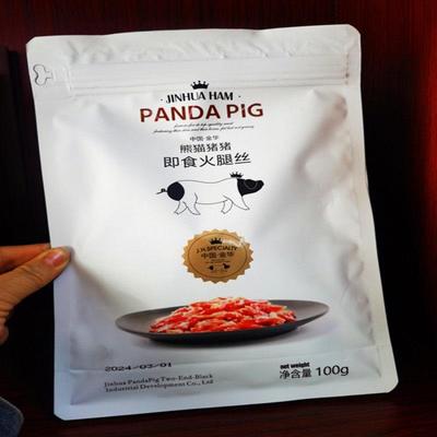 华金特产熊食猪猪即食猫YUL火腿丝100g开袋小零独立包装咸香美味