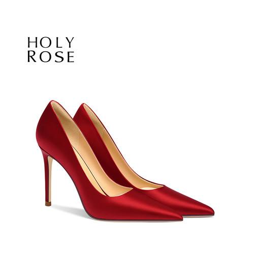 HolyRose婚鞋简约缎面礼服鞋