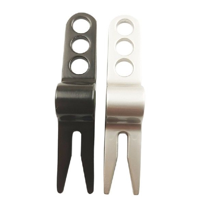 Golf Divot Repair Tool Portable Golfer Fork Curved Spit