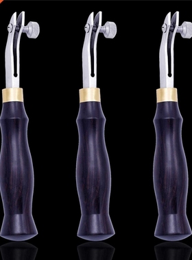 1Pcs Adjustable Stainless Steel Edge Creaser Sidelines Ebon