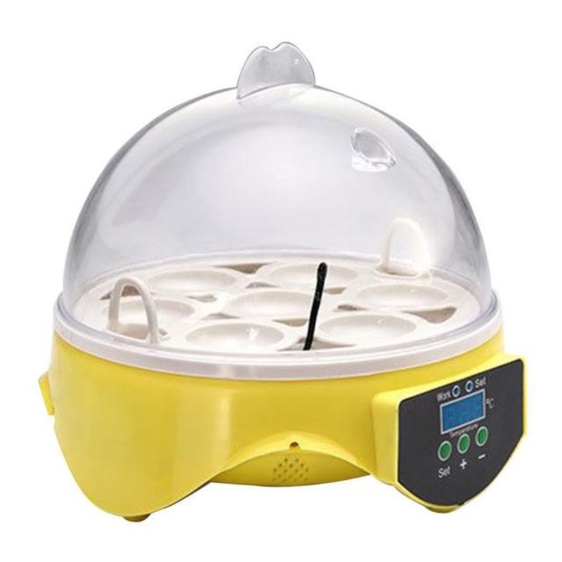 Digital Egg Incubator 7 Eggs Half Automatic Hatcher With Egg
