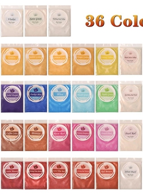 36 Colors Mica Powder, Coloring Soap Dye, Epoxy Resin Dye,
