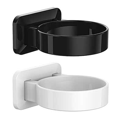 37ME 1 PC No Drilling Wall Mounted Hair Dryer Holder Rack To