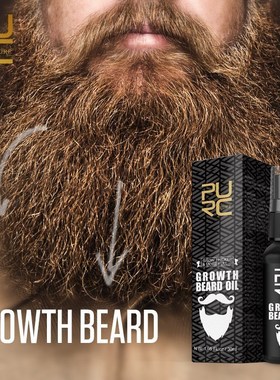 PURC Men Growth Beard Oil Organic Beard Wax Balm Avoid Bear