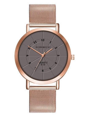 Steel Strap Watch Ladies Casual Quartz Wristwatch for women