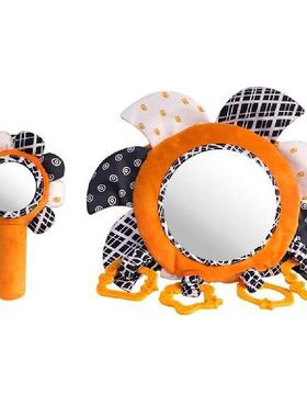 Plush Distorting Mirror Kids Educational Toy Baby Crib