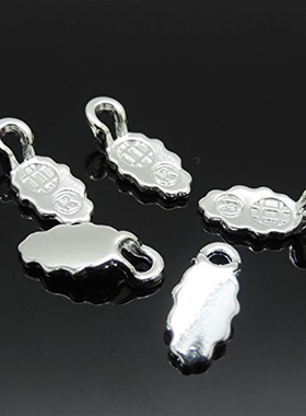 100pcs Silver Plated Oval Glue on Bail Earring Bails Glass T