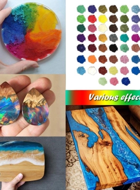24 Pcs DIY Handmade Pearlescent Mica Powder Epoxy Resin Dye