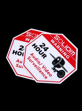 2pcs/Set Letters Cartoon Car Stickers Decals Security Syste