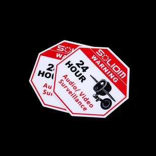 2pcs/Set Letters Cartoon Car Stickers Decals Security Syste