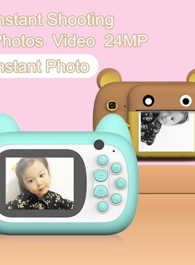 1080P Kids Instant Camera For Children Print Camera 1080P D