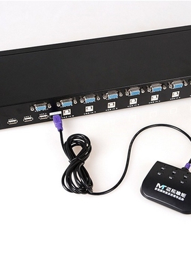 8 Ports SB 2.0 Manual KVM SWICH VGA 19 Rack mountable w. De