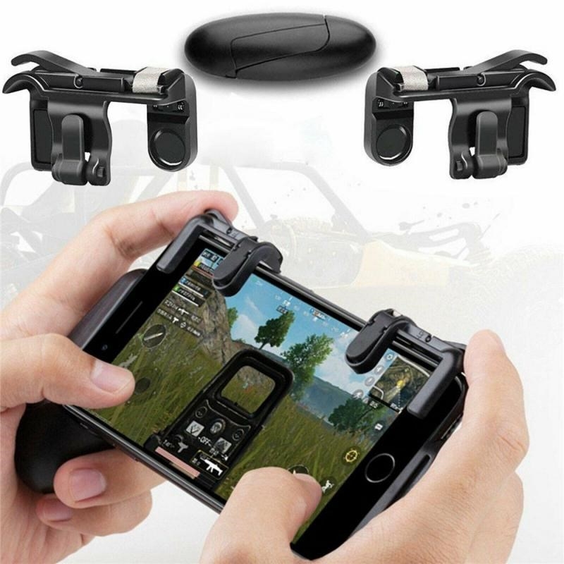 2PCS PUBG Mobile Game Controller Gamepad Trigger Aim Button