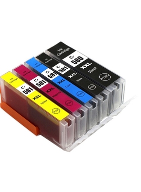 6pcs PGI580 CLI581 Ink Cartridge For Canon PIXMA TS8150 TS81