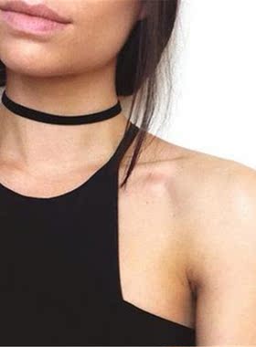 Valentines Day Gift Punk Gothic White Velvet Choker Nec