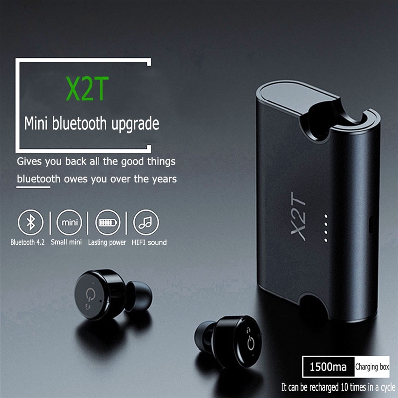 X2T Mini Wireless Bluetooth 4.2 Earphone Stereo Earphones N