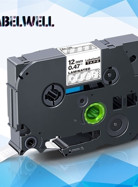 Labelwell 12mm P Touch Label Tape replace for Brother Tze 1