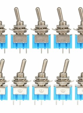10pcs / pack 1pack Mini toggle switch MTS 101 2P 33x13x8mm,