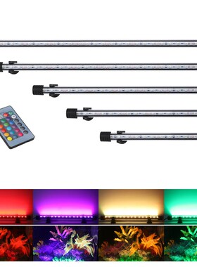 RGB Aquarium light 18-57cm Remote control diving lamp Colorf