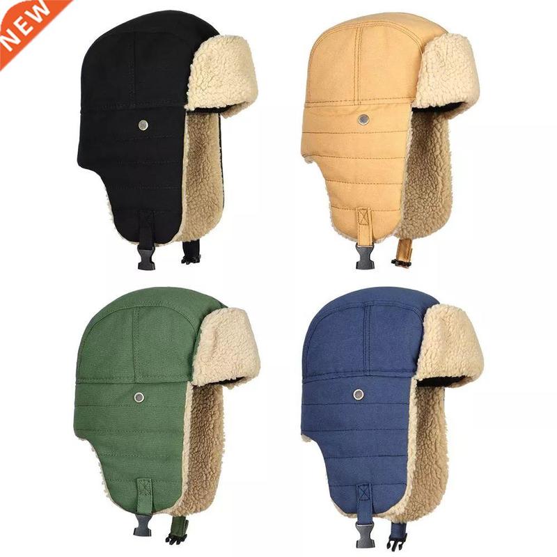 2021 Winter Snow Caps New Bomber Hats Unisex Warm Trapper Av