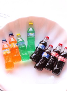 5Pcs Mini Soda Drinks Bottle For 112 BJD Dolls Pretend Play