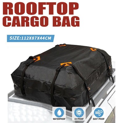 112X84X44cm Waterproof Car Roof Top Rack Carrier Cargo Bag L