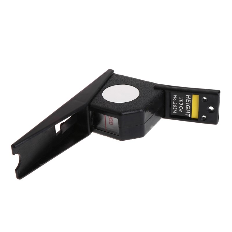 200cm Stadiometer Black Wall Mounted Height Meter Growth Rul
