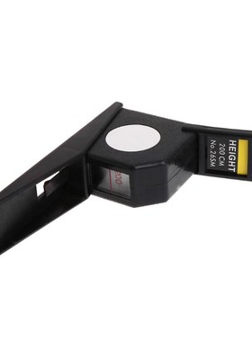 200cm Stadiometer Black Wall Mounted Height Meter Growth Rul