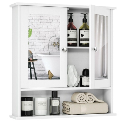 Wall Mount Mirror Cabinet Bathroom Medicine Cabinet Storage