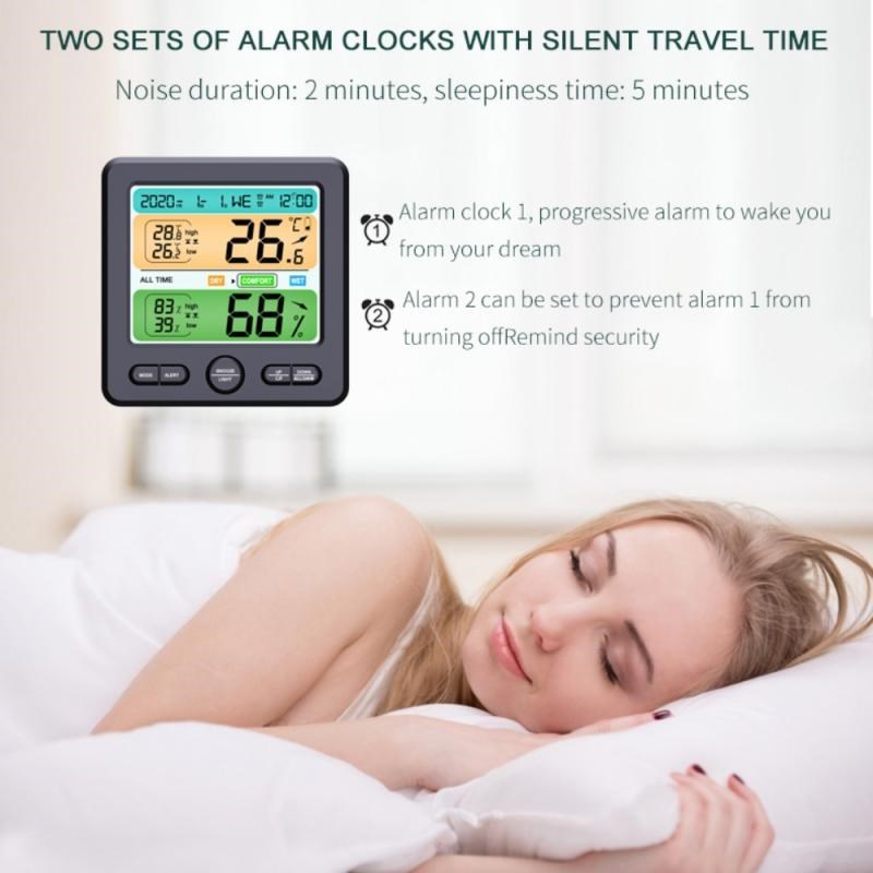 Amvolta LCD Digital Temperature Humidity Meter Backlight