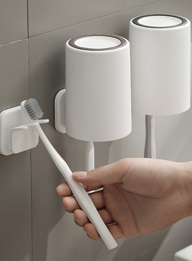 Free of percussion brush racks and toilet electric toothbrus