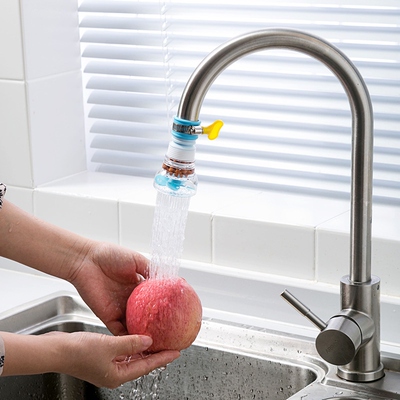 Home tap with spatter and extended extended home kitchen tap