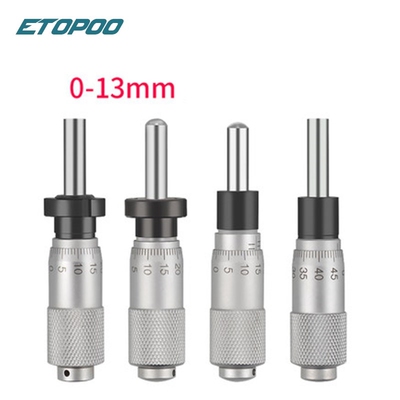 Round Type 0 13mm Range Micrometer Head Measurement Measure