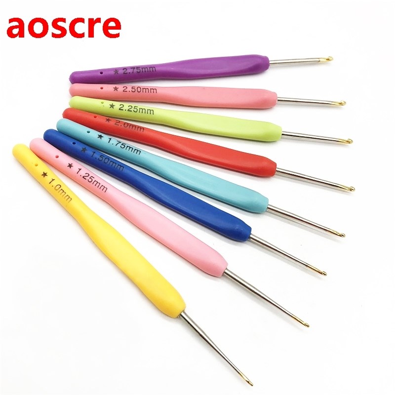 8Pcs/Set Aluminum Crochet Hooks Needles Sewing Tools Sewin-封面