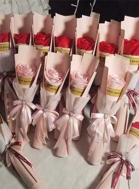 Single rose soap soap flower activity gift stall night mark