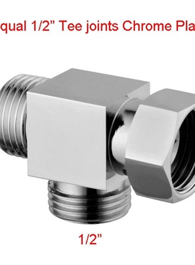 Equal 1/2 Copper Three way Vavle Toilet Bidet Shattaf Div