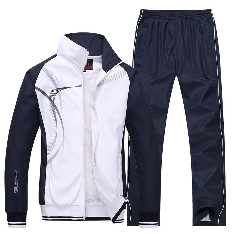 Men Sportswear New Spring Autumn Tracksuit 2 Piece Sets Spor