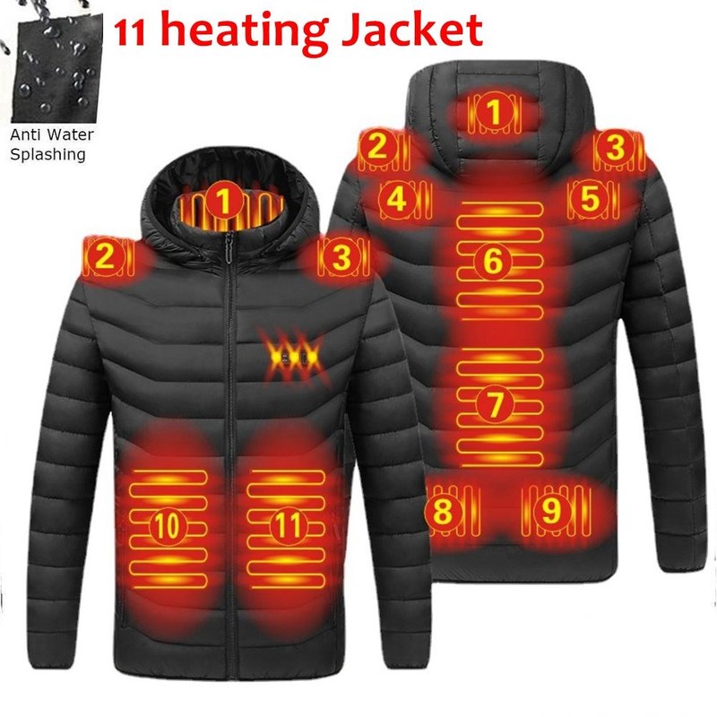 Multi-zone Men's Winter Electric Heating Jacket Hunting