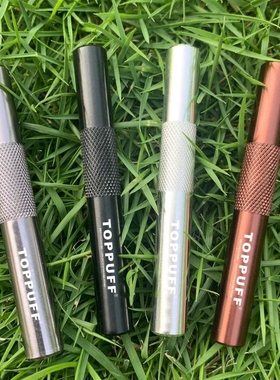 TOPPUFF Pen Style Sniffer Aluminum Snuff Snorter Dispenser