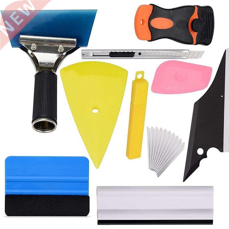 Car Window Tint Tool Kit,10Pcs Car Vinyl Wrap Tools Includin-封面