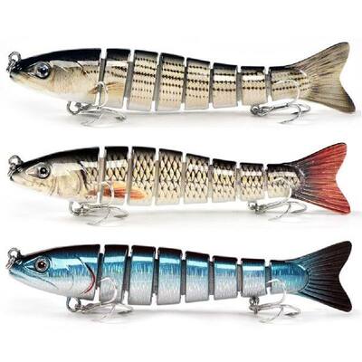 8 Segment 13cm 30g Simulation Bionic Fishing Lures Sinking