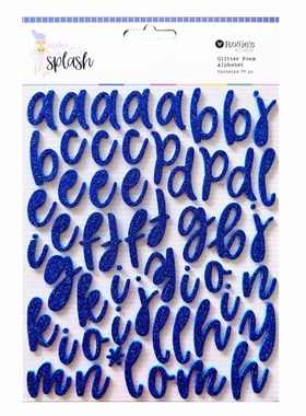 CRZCrafter Foam alphabet Stickers Glitter Design for Scrapb