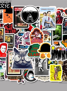 50 Pcs Classic Movie stickers For Luggage Laptop Art Painti