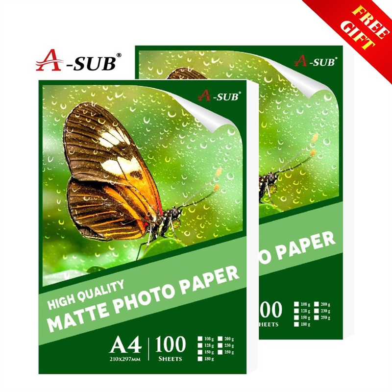 A4 100sheets Inkjet Matte Photo Paper Waterproof for Printe