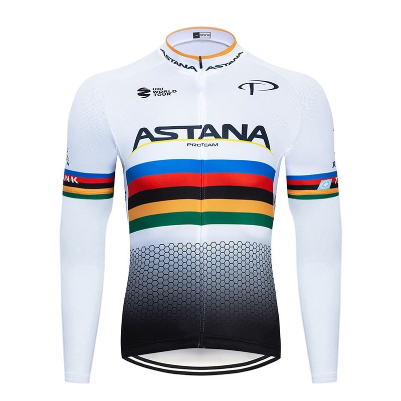 2020 ASTANA Pro Long Sleeve top Cycling Jersey MTB Bike Clot