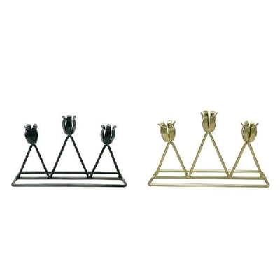 Nordic Creative Metal Candlesticks Dinner Retro Iron
