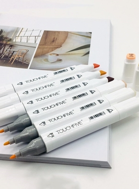 Touchfive Single Colors Sketch Markers Alcohol Based Dual He